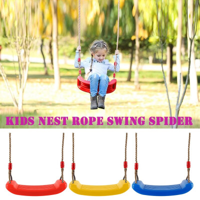 

Kids Nest Rope Swing Spider Web Net Outdoor Garden Seat Wooden Swing Seat Toy