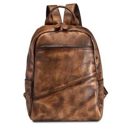 

Tactical camouflage Genuine Leather Laptop Backpack Male Backpack Travel Woman Male Fashion Backpacks Cowhide Schoolbag For Men