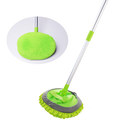 

CarSetCity upgrade car wash mop chenille retractable long rod car wash brush car scorpion car wash tool green including home coral flannel cover