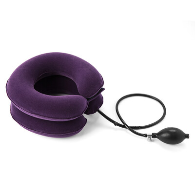 

Yu Yue YUWELL home medical high-grade cervical traction device B-type inflatable neck support two-layer economy purple