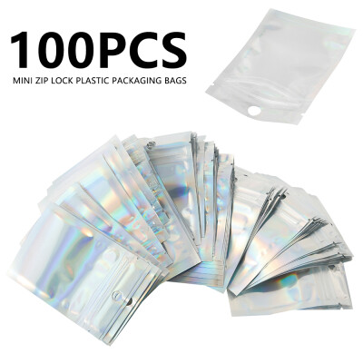 

Willstar 100 PCS Grip Seal Bags Waterproof Clear Resealable Zip Lock Aluminum foil Storag