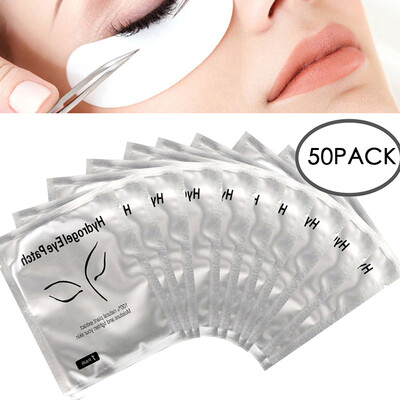 

Willstar 50 Pairs Salon Eyelash Pad Lash Extensions Under Eye Gel Patch Pads Lint Free
