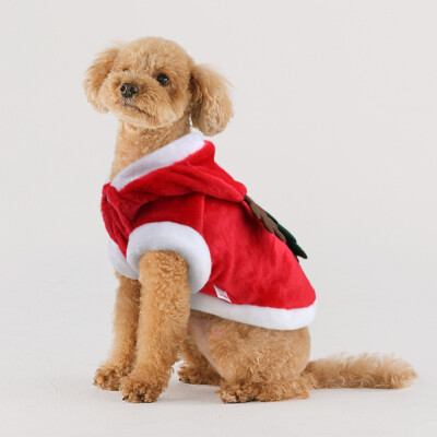 

Willstar Christmas Party Jacket Coats Dog Clothes Santa Costume Pets Costume Small Dogs Cat Clothing Winter -XL