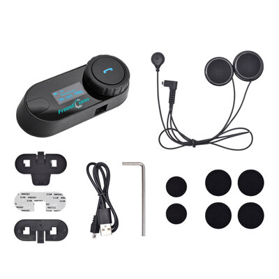 

Willstar 1Set Motorcycle Helmet Bluetooth Headset Wireless Communication Music Speaker for Motor Bike