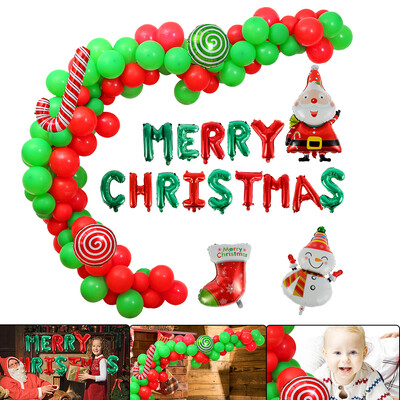 

Willstar 118Merry Christmas Balloons Santa Clause Snowman Tree New Year Decoration USA