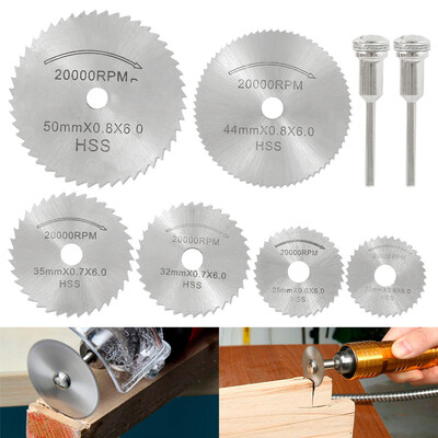 

8PCS HSS Circular Saw Blade Set Cutting Wheel Discs For Drill Dremel Rotary Tool