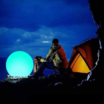 

Willstar 1PCS 9" Beach Ball Remote Toy LED Luminous Ball Light Up Floating Inflatable Glowing Ball