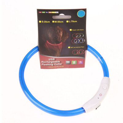 

Pets LED Collar Rechargeable USB Band Belt Adjustable Flashing Safety Pet Dogs Collar Supplies Pets Supplies Pets