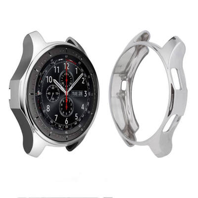 

46mm 42mm Soft TPU Plated All-Around Protective Cases Shell Frames New Smart Watch Case Cover for SamSung Gear S3 Galaxy Watch