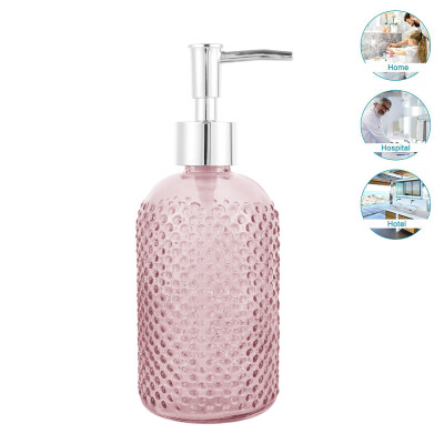 

Willstar 450ml Glass Retro StyleLotion Liquid Soap Dispenser Bottle Bathroom Kitchen