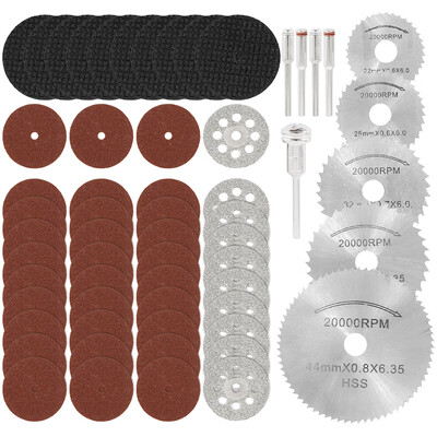 

60Pcs Diamond Cutting Wheel Cutting Disc&Mini Circular Saw Blade Rotary Tool Cutting Wheel Kit