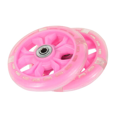 

Mute Bicycle Training Flash Wheels Single Speed Kids Bike stabilizer-PINK
