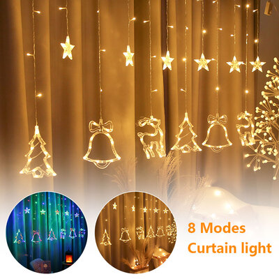 

Willstar 25M AC 220V Holiday Lighting LED Fairy Lights Star Curtain String Garland Decoration Christmas Wedding Light
