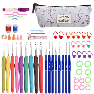 

Willstar 58 PCSSet Crochet Hooks Set Knitting Needle Kit Weave Yarn Craft & Sewing Tools