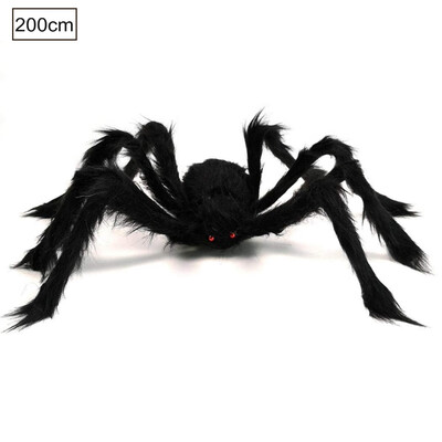 

Halloween Big Plush House Spiders Kids Children Toy Plush Black Multicolour Style For Party Home Decoration Furry Spider Gift