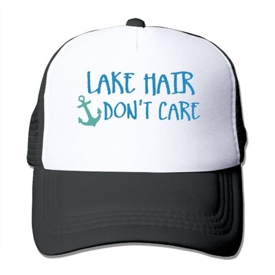 

Lake Hair Dont Care Summer Sun Protection Mesh Cap Baseball Hat Cap Adjustable