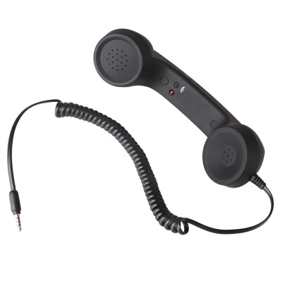 

New Classic Comfort Retro Phone Handset Speaker Phone Call Mic Receiver For iPhone Android Phones 7 Colors 35mm