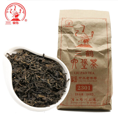 

Three Cranes Sanhe 2015 Loose Liupao Tea 2301 Dark Tea Aged Tea 250g