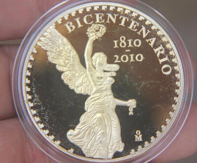 

40MM Liberty Mexico 200 years of Independence medal Souvenir Coin American