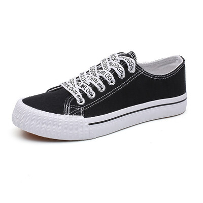 

Single Shoes Women Vulcanized Shoes Fashion Canvas Shoe Flat Sneakers Casual Spring