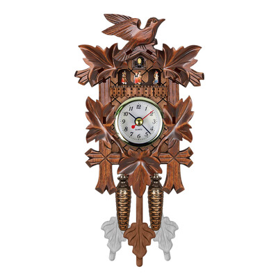

Cuckoo Wall Clock Bird Wood Hanging Decorations for Home Cafe Restaurant Art Vintage Chic Swing Living Room Style 4