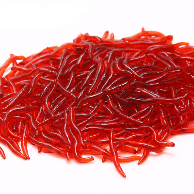 

35CM False Red Insect Lure Bait Sea Fishing Carp 100PCS