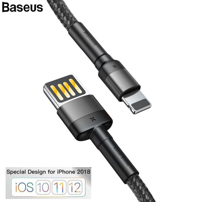 

Baseus Special Reversible 8 Pin USB Cable for iphone  XR  Max X 8 7 6 Fast charging& Data Transfer