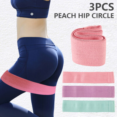 

Cloth Bands Fabric Resistance Hip Booty Loop Set 3 Exercise Workout Fitness