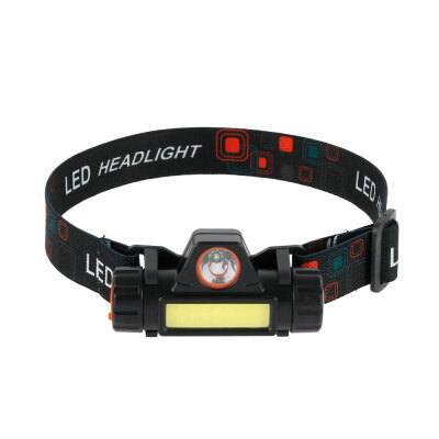 

Outdoor Camping Portable Mini COB LED Headlamp USB Charging Head Torch Lamp