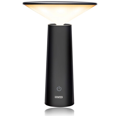 

Gerintech Rechargable Table Lamp Dimmable Bedside Lamps with Warm & White Light for Bedrooms Black