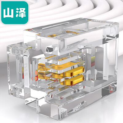 

Yamazawa SAMZHE telephone voice engineering grade module RJ11 wired telephone 4-core gold-plated communication socket CAT3 telephone line panel ten discount equipment DHMK10X