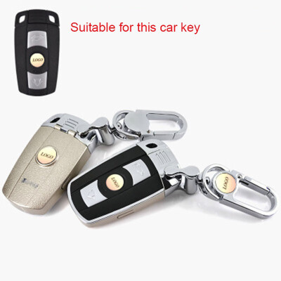 

Top Layer Leather Car Key Case For BMW Old 1 3 5 Series New X1X5X6Z4 Plug-in Key Style Car Key Cover Shell Car Keychain