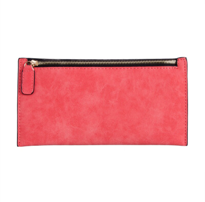 

Women Men Zipper PU Leather Clutch Coin Phone Bag Long Purse Wallet Card Holder