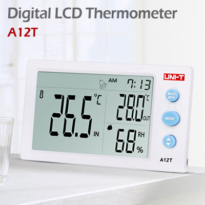 

Willstar UNI-T A12T Digital LCD Thermometer Hygrometer Temperature Humidity Meter Alarm Clock Weather Station Instrument