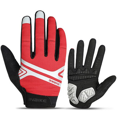 

INBIKE Cycling Gloves Touch Screen GEL Bike Gloves Sport Shockproof MTB Road Full Finger Reflective Bicycle Glove For Men Woman