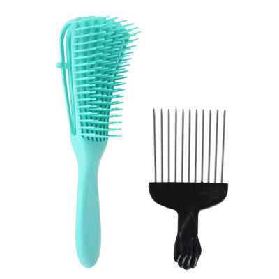 

Willstar 2PCSSet Detangle Hair Brush for Women Girls Wet Dry Thick Frizzly Wavy Curly Coily Hair