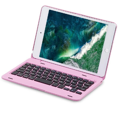 

F1 Wireless BT Keyboard Folding 2 in 1 Case Portable Metal Foldable Stand Cover Holder Keypad for IOS IPad Mini 4