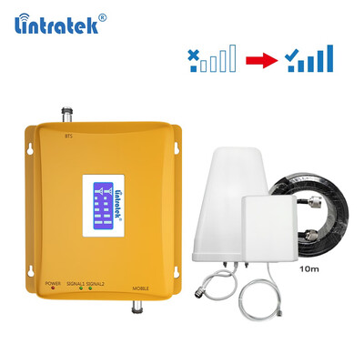 

Lintratek 2G 4G mobile Signal Repeater UMTS GSM Booster Amplificador de senal 900 1800mhz Celular Cellphone Signal Amplifier4