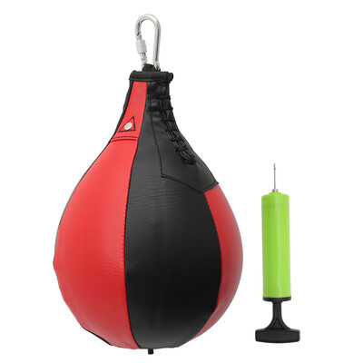 

Boxing Ball PU Leather Pear Shape Hanging Speed ​​Punch Bag Exercise Speedball Fitness