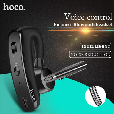 

HOCO Business Bluetooth Earphone Noise Cancelling Voice Control Wireless Headphone With Mic Driver Sport Headset for iPhone 8
