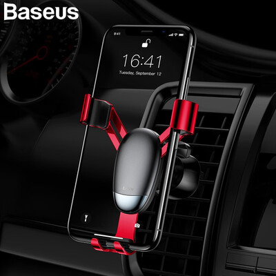 

Baseus Mini Car Holder Aluminum Alloy Triangle Phone Holder for 4-65 inch Mobile Phone Pad Gps Stand in Car