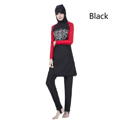 

Muslim Swimwear Hajib Islamic Swimsuit For Women Full Cover Conservative Burkinis Swim Wear Plus Size