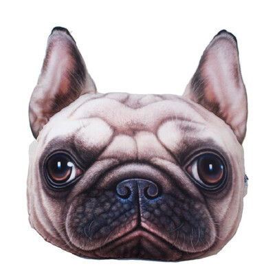 

Cute Plush 3D Animals Head Shape Throw Pillow Meow Star Soft Chair Sofa Bed Cushion Home Office Cafe Decoration 4840 scottish fo