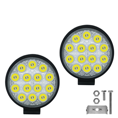 

​car Headlights Work LED light bar spotlights headlamp automobiles Fog lamp 12V 42W 6000K Motorcycle Auxiliary driving lamp