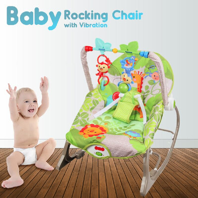 

Baby Rocking Chair Multifunctional Electric Toddler Chair with Music&Vibration