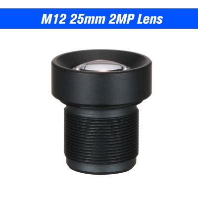 

13" 25mm Lens CCTV Lens M12 Mount Lens Wide Viewing Angle 12 Degree 20 Megapixel Suitable for 13" & 14" CCTV Security Camer Se