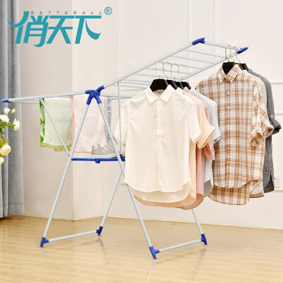 

Pretty world drying rack hanger indoor floor drying rack wing type folding balcony drying rack outdoor large multi-purpose drying rack WG-1539