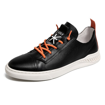 

Golf GOLF fashion British style low to help breathable comfortable leather wild casual shoes male GM1814336 black 42