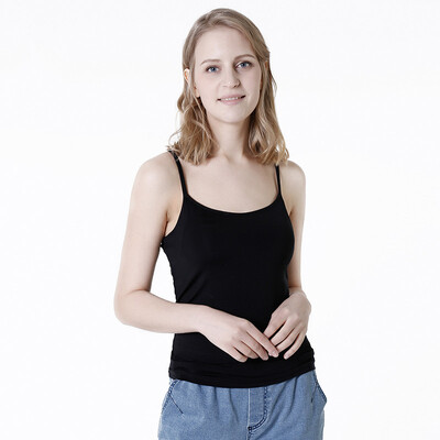 

Beijing Tokyo made JZAO ladies vest bra summer cool sense sleeveless inside self-cultivation camisole black