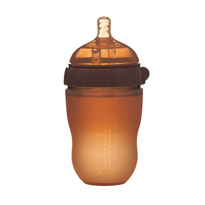

Baby Silicone Bottle Anti Colic Air Vent Wide Neck Natural Nursing Feeding Bottle For Newborn Infant BPA Free 250ml